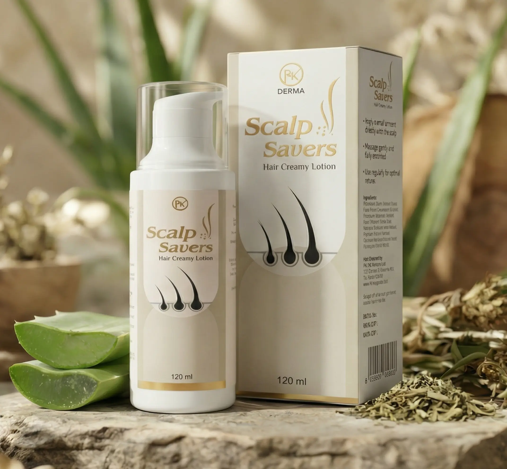 RK Derma Scalp Saver — advanced creamy hair lotion for scalp recovery and hair regrowth