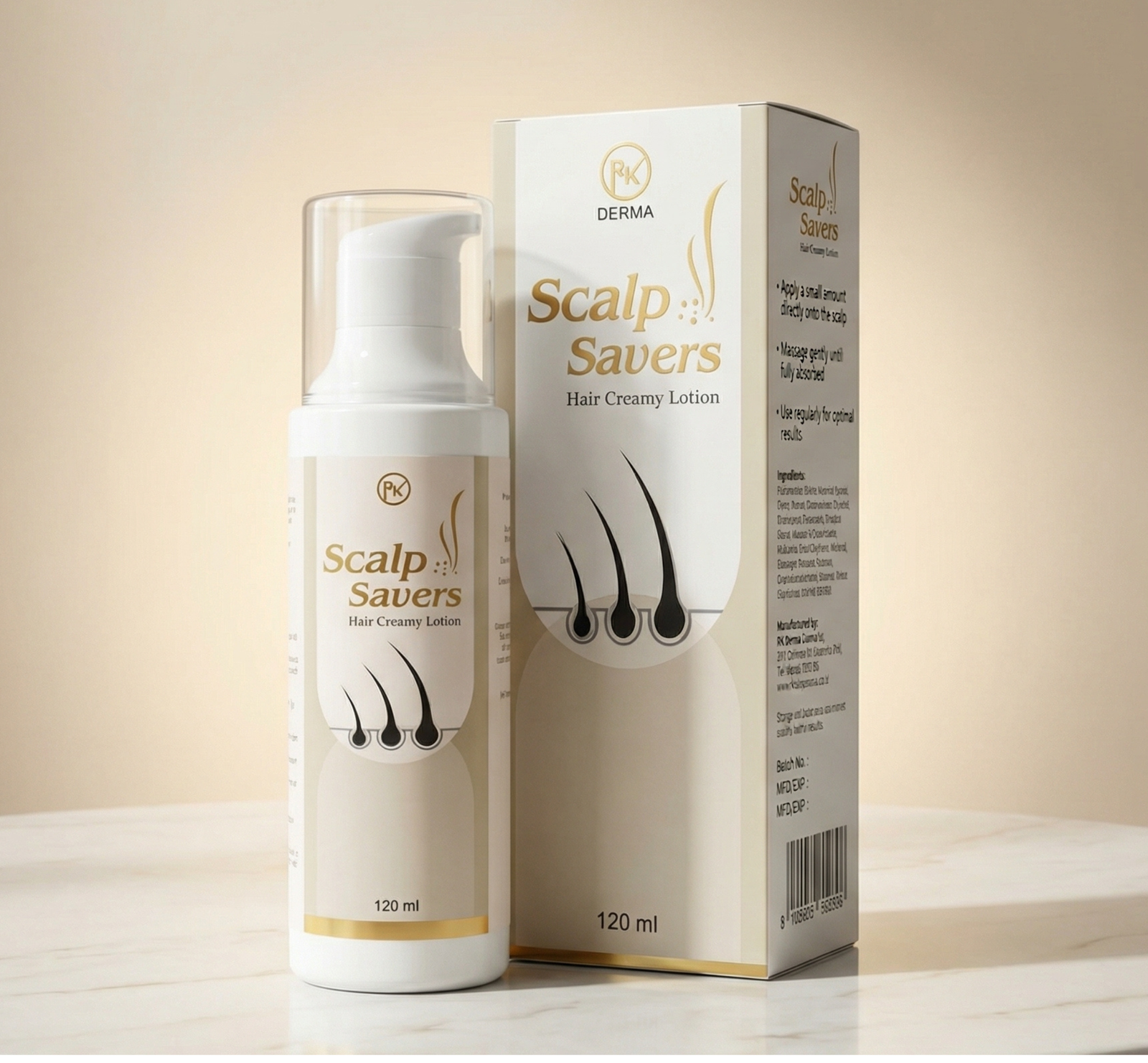 Scalp Saver Hair Lotion included in the RK Derma Complete Care Bundle