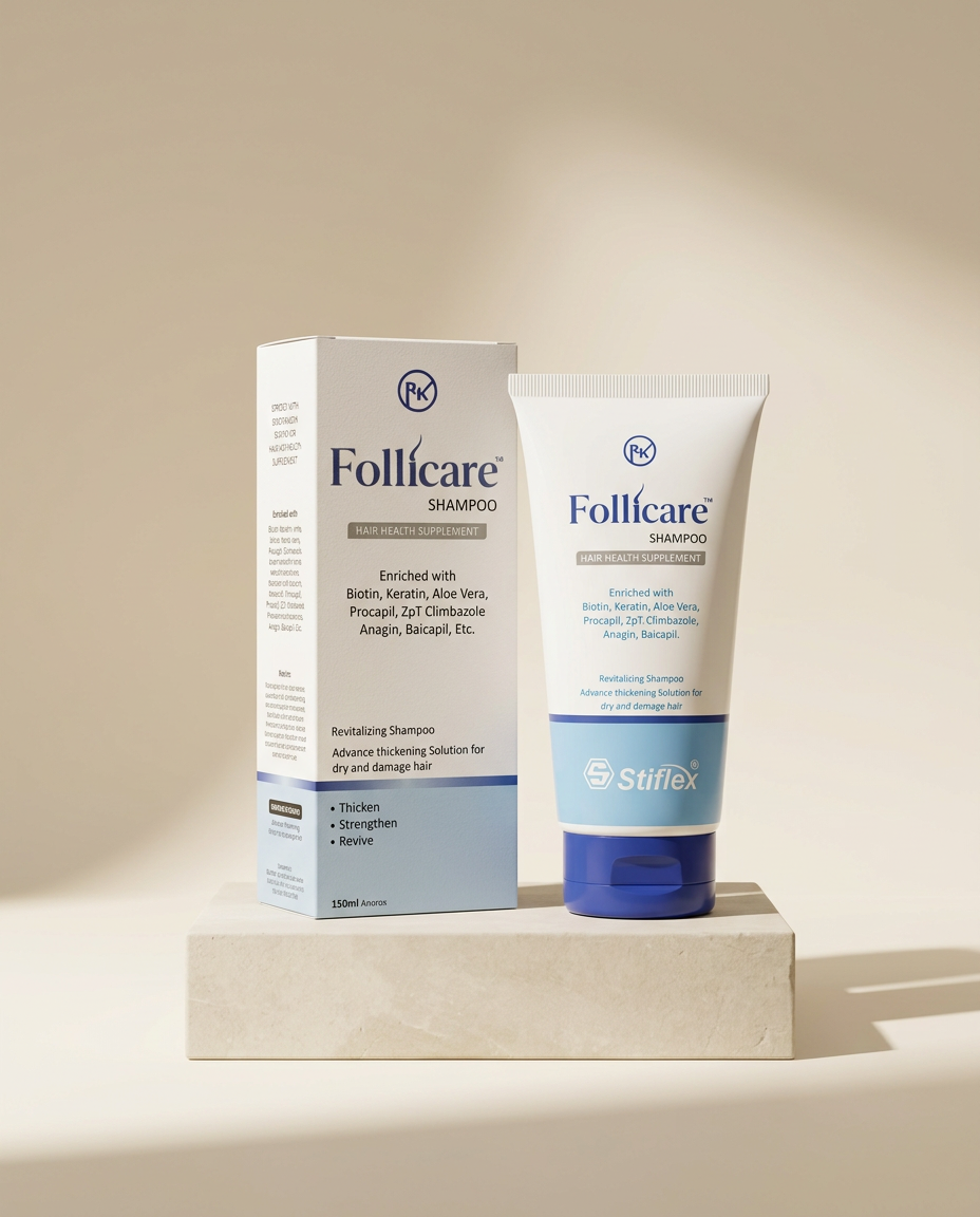 Follicare Shampoo, A cleansing shampoo that supports your scalp care routine