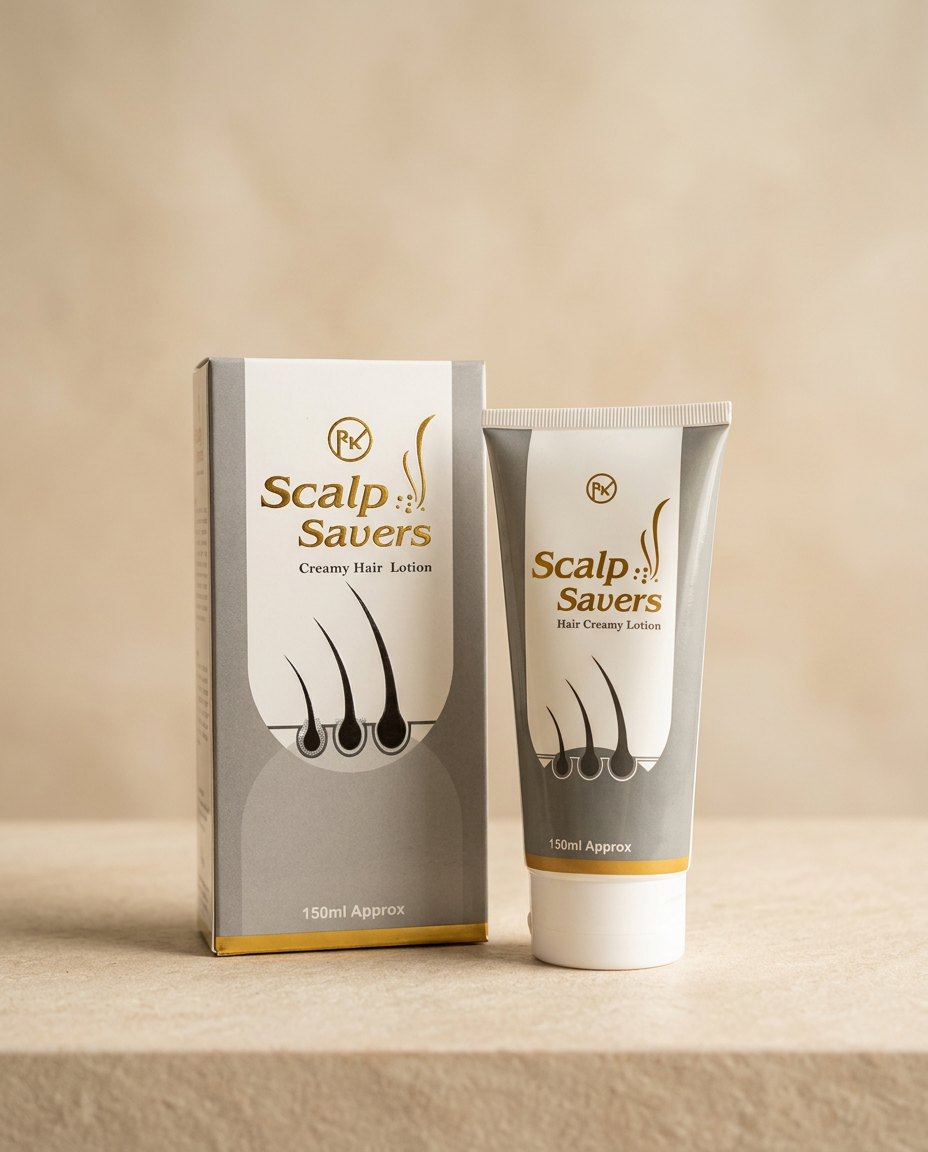 Scalp Saver Creamy Lotion, A leave-in lotion for the scalp, not the hair shaft
