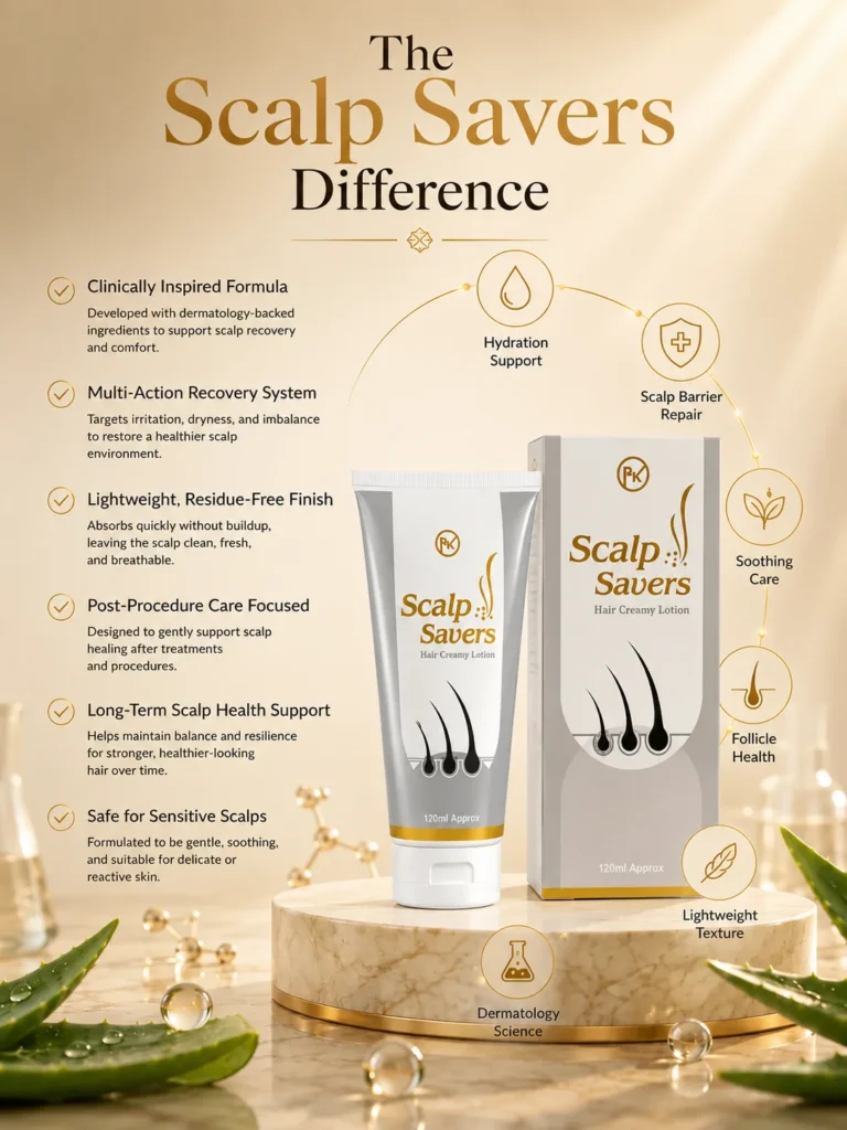 Scalp Saver Scalp Savers Hair Creamy Lotion product packaging.