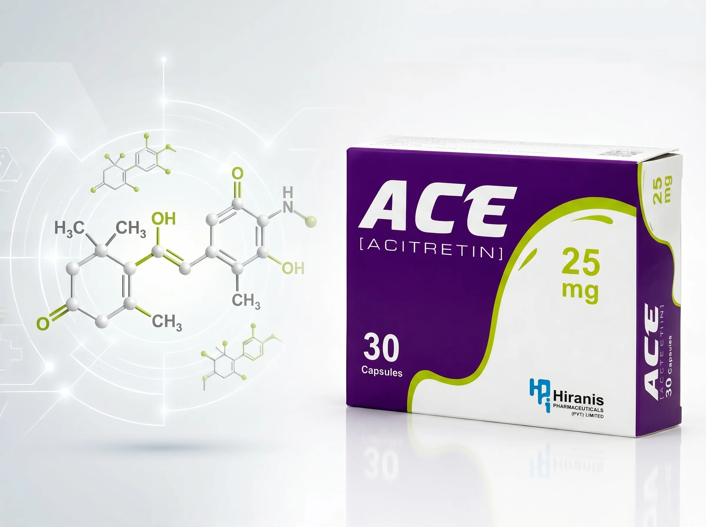 ACE® (Acitretin) 25mg Capsules | Advanced Oral Retinoid Therapy for Severe Psoriasis. - Image 2