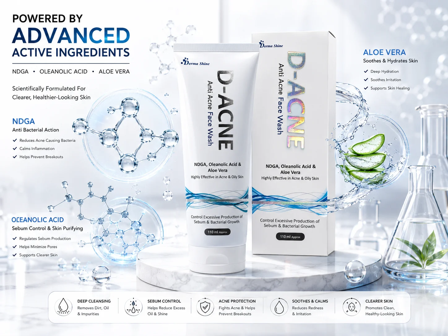 D-ACNE Anti Acne Face Wash D-ACNE Anti Acne Face Wash - Image 2