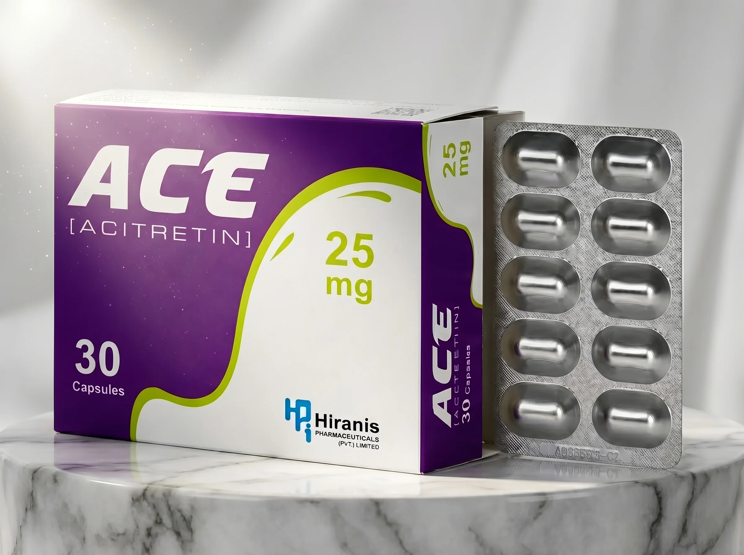 ACE® (Acitretin) 25mg Capsules | Advanced Oral Retinoid Therapy for Severe Psoriasis. - Image 4